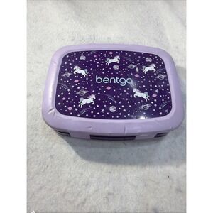 Bentgo Kids Lunch Box Purple‎ Unicorn 5 Compartment Leak Proof Durable